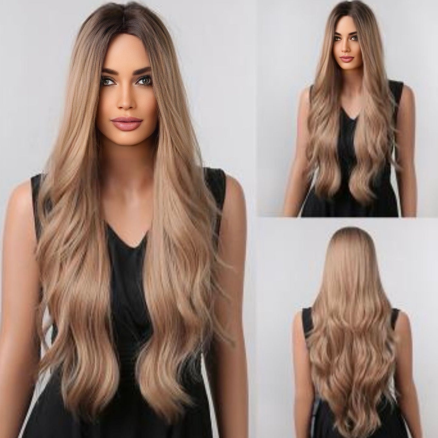 Breathable and Adjustable Cap for 30 Inch Honey Blonde Synthetic Wig